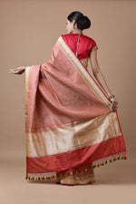 Load image into Gallery viewer, Banarasi Silk Small Bridal Jaal Saree
