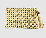 Load image into Gallery viewer, The Flower Child Gold Clutch
