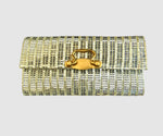 Load image into Gallery viewer, The Metalic Silver Clutch With Pull
