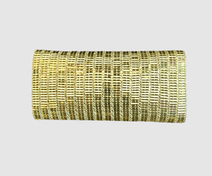 The Metalic Gold Clutch With Pull