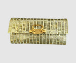 Load image into Gallery viewer, The Metalic Gold Clutch With Pull
