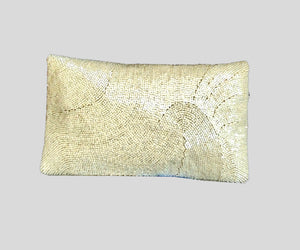 The Swirl White Clutch