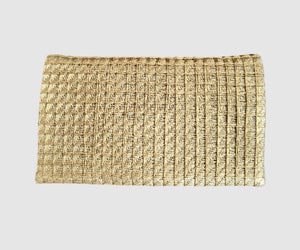 The Z Woven Small Gold Clutch