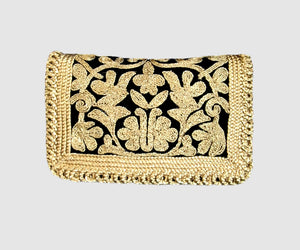 The Rococo Black Clutch
