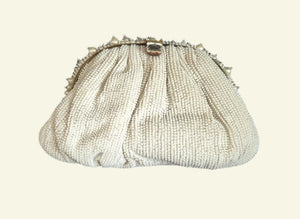 The Perla White Clutch