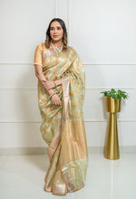 Load image into Gallery viewer, Kota Tissue Silver Gold Falak Saree
