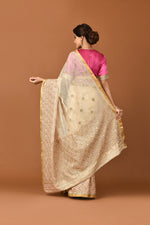Load image into Gallery viewer, Kota Tissue Pankha Buti Jaal Embroidery Saree
