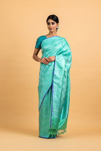 Benaras Satin Woven Basket Saree