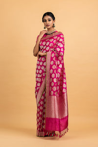 Benaras Katan Silk Guldasta Saree