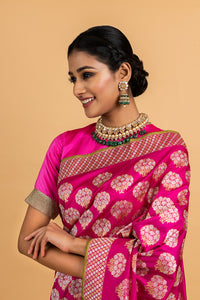 Benaras Katan Silk Guldasta Saree