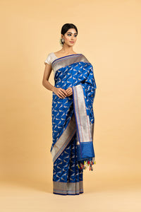 Benaras Silk Parrot Motif Saree