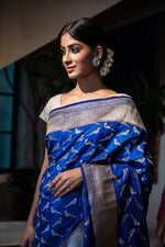 Load image into Gallery viewer, Benaras Silk Parrot Motif Saree
