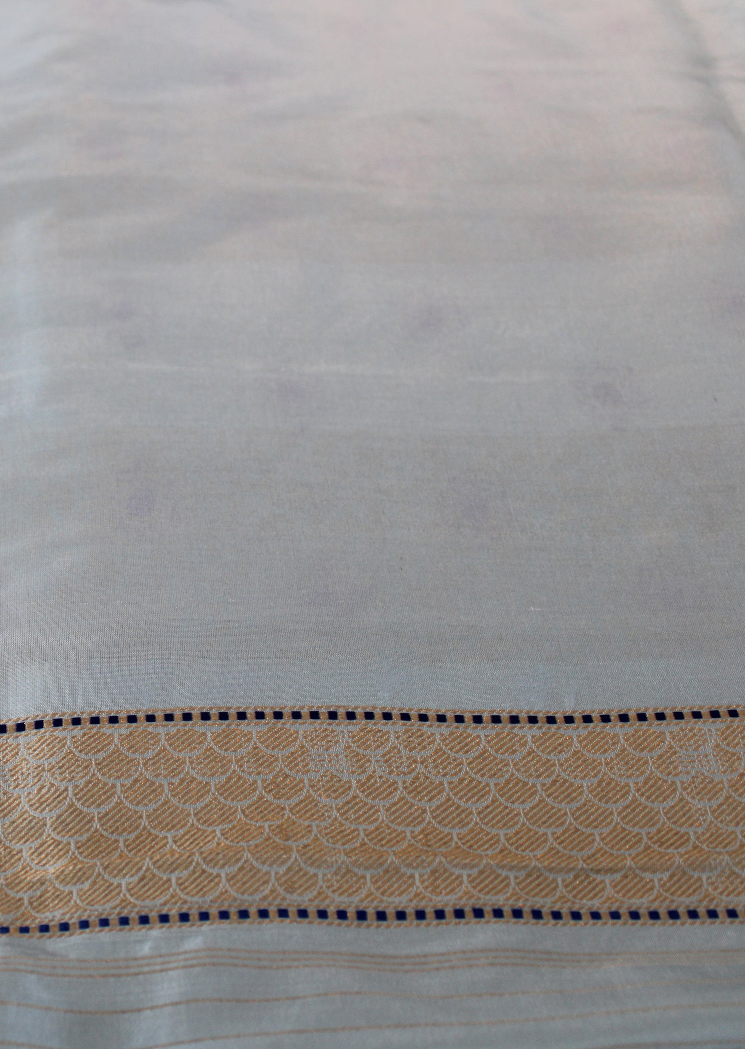 Benaras Katan Silk Mountain Blossom Saree
