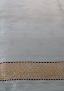 Benaras Katan Silk Mountain Blossom Saree