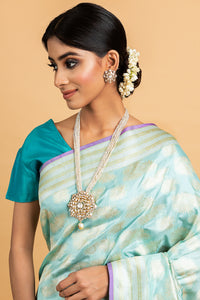 Benaras Silk Forest Palm Leaf Motif Saree