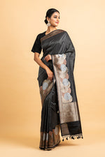 Load image into Gallery viewer, Benaras Silk Sunburst Design Saree

