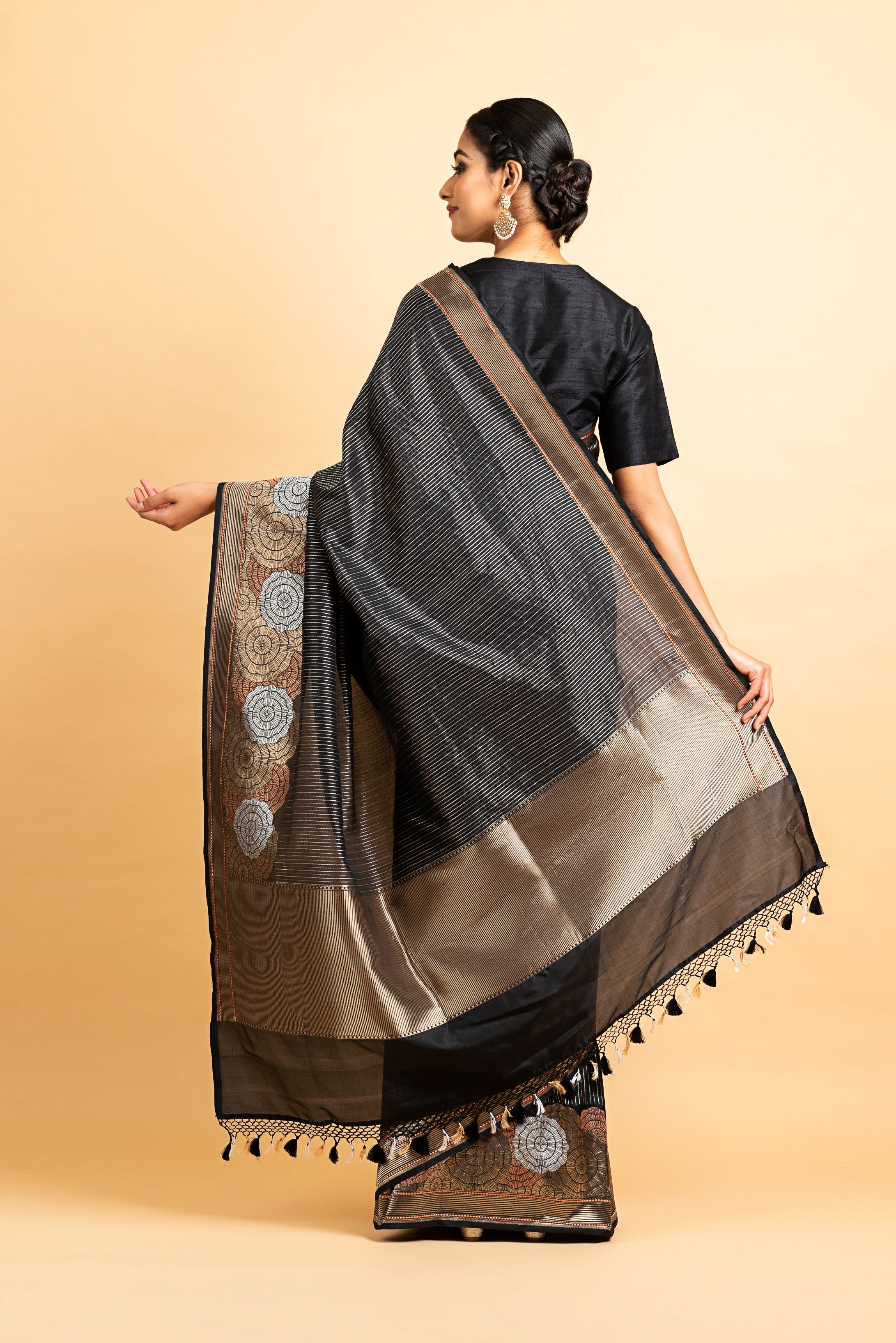 Benaras Silk Sunburst Design Saree