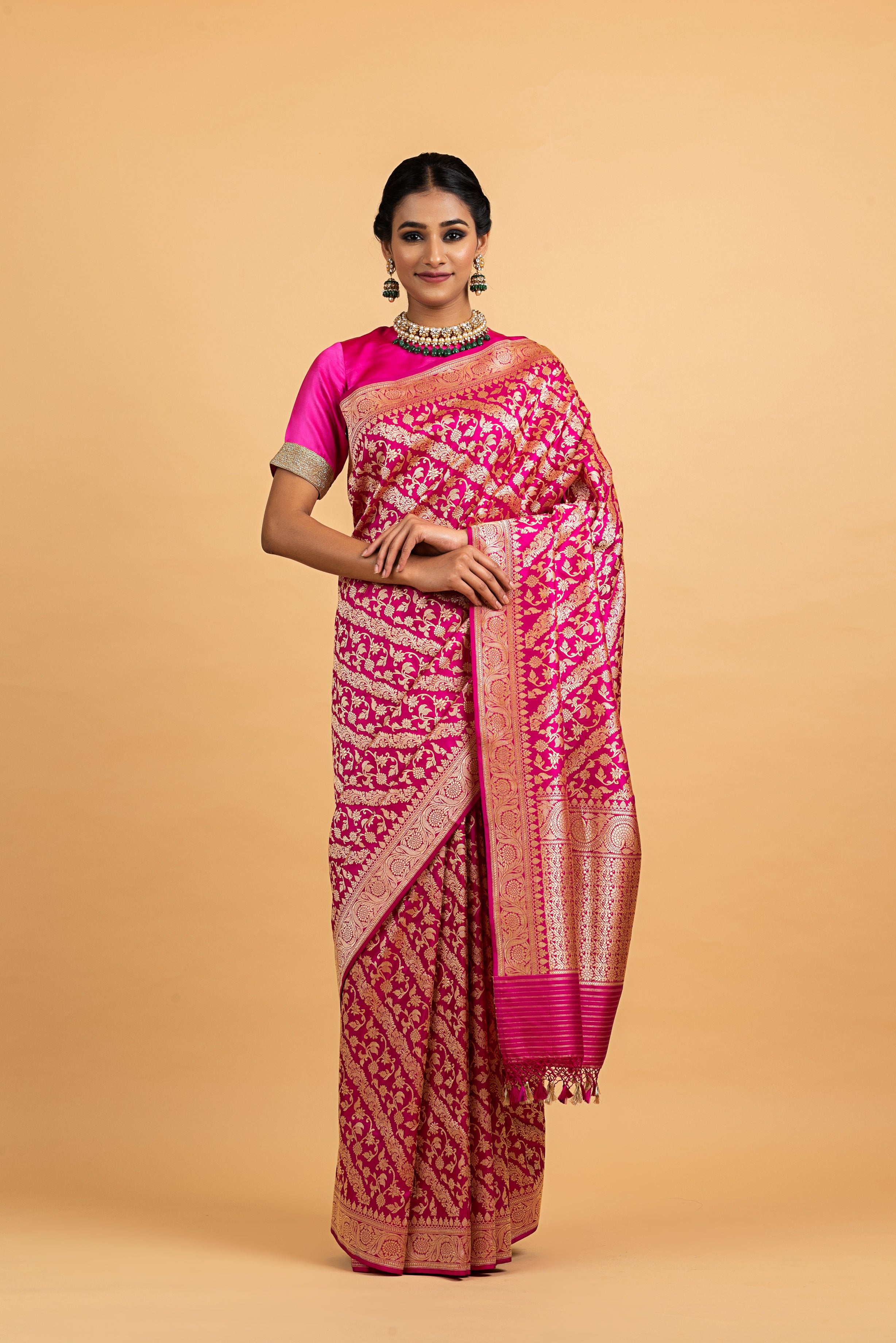 Benaras Katan Silk Museum Design Saree