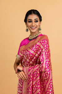 Benaras Katan Silk Museum Design Saree