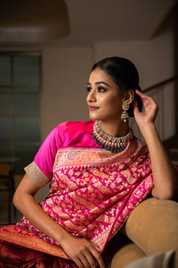 Benaras Katan Silk Museum Design Saree