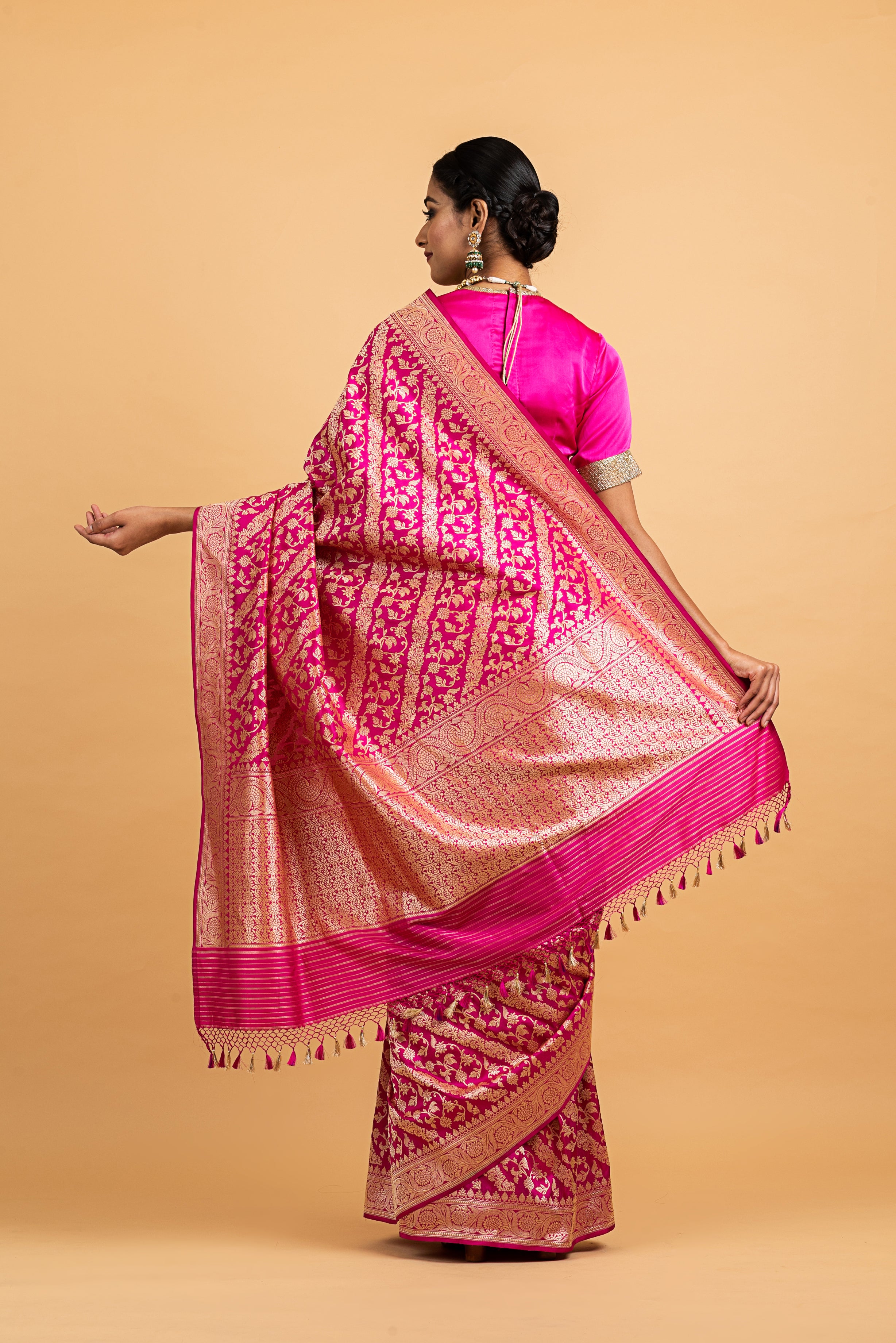 Benaras Katan Silk Museum Design Saree