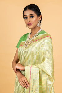 Benaras Silk Small Bridal Jaal Saree