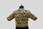 Load image into Gallery viewer, Long Gara Emboirdery Bird Design Black Blouse
