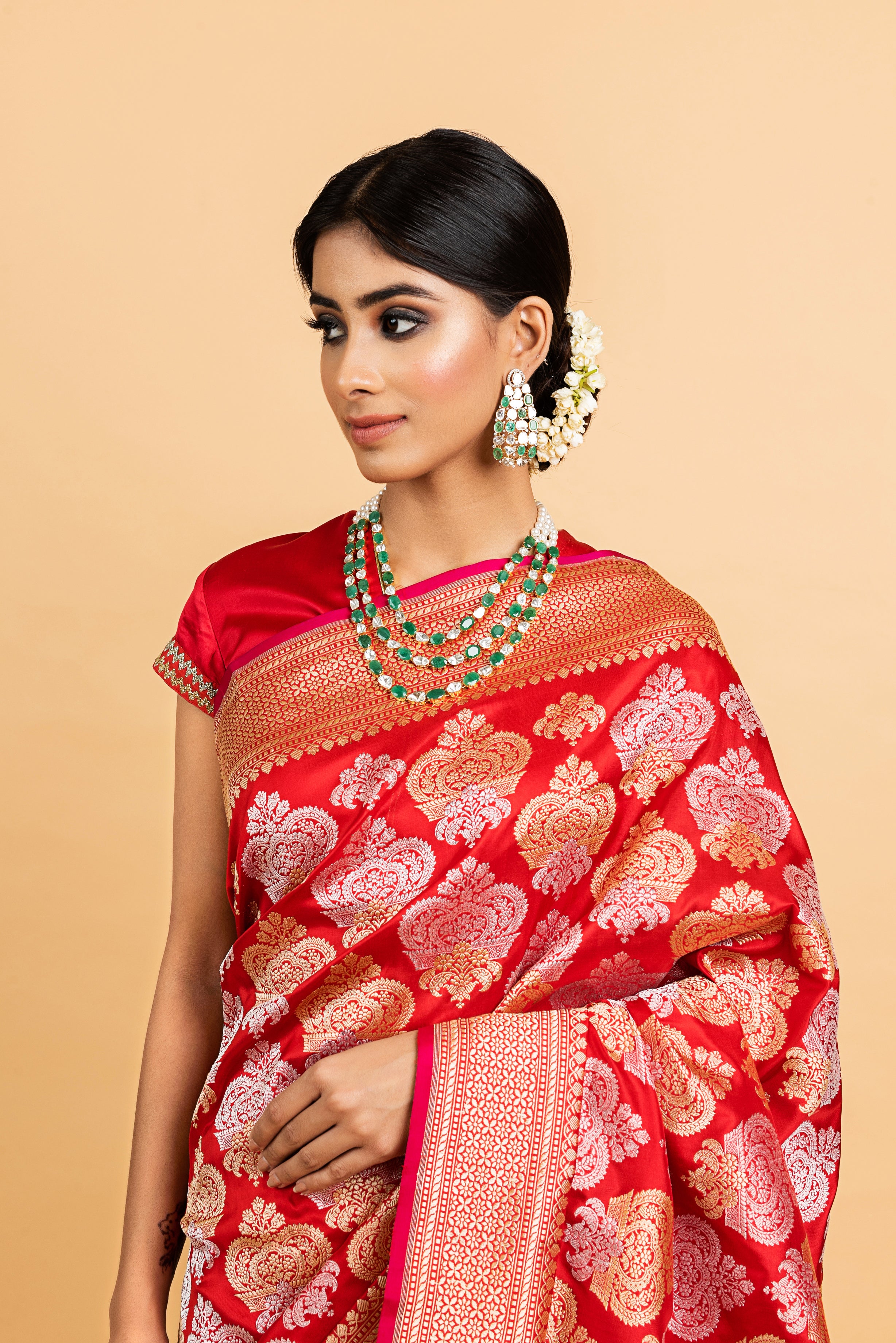 Raveena Tandon in our Banarasi Silk….