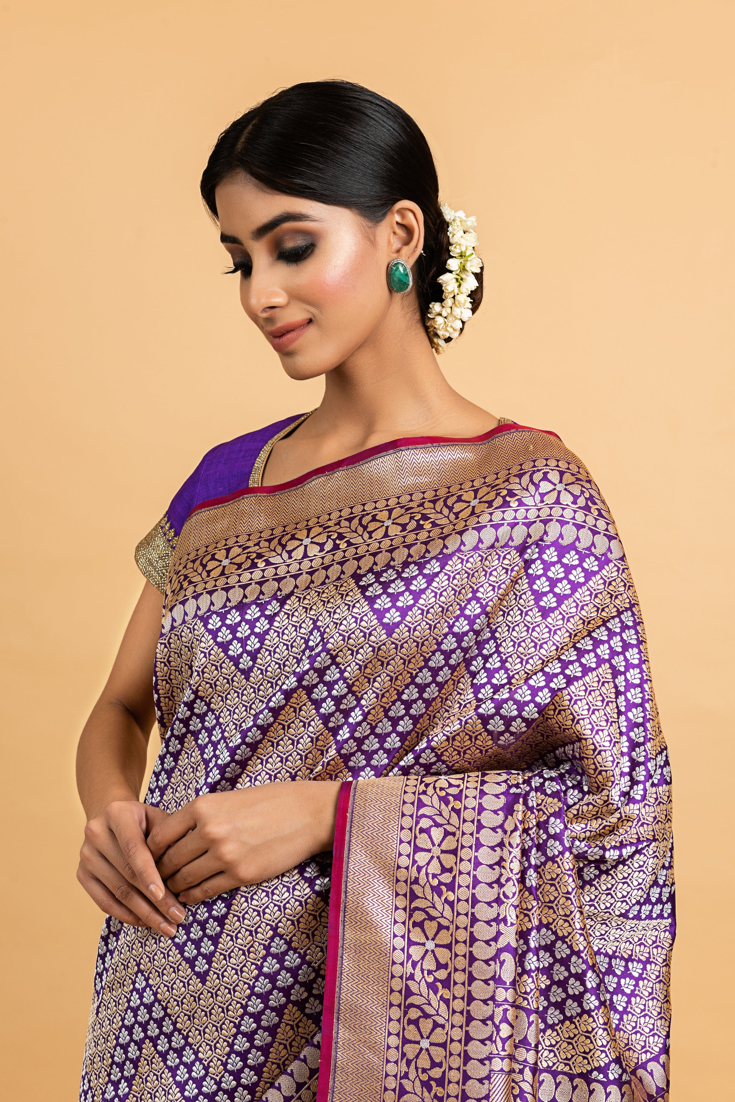 Benaras Silk Chandwa Gethua Saree