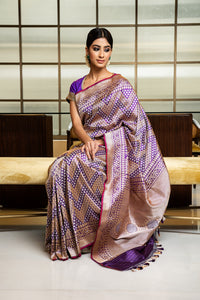Benaras Silk Chandwa Gethua Saree