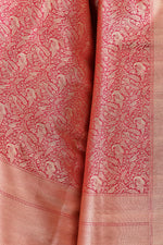 Load image into Gallery viewer, Banarasi Silk Dupatta Peacock Jaal Rani Pink Dupatta
