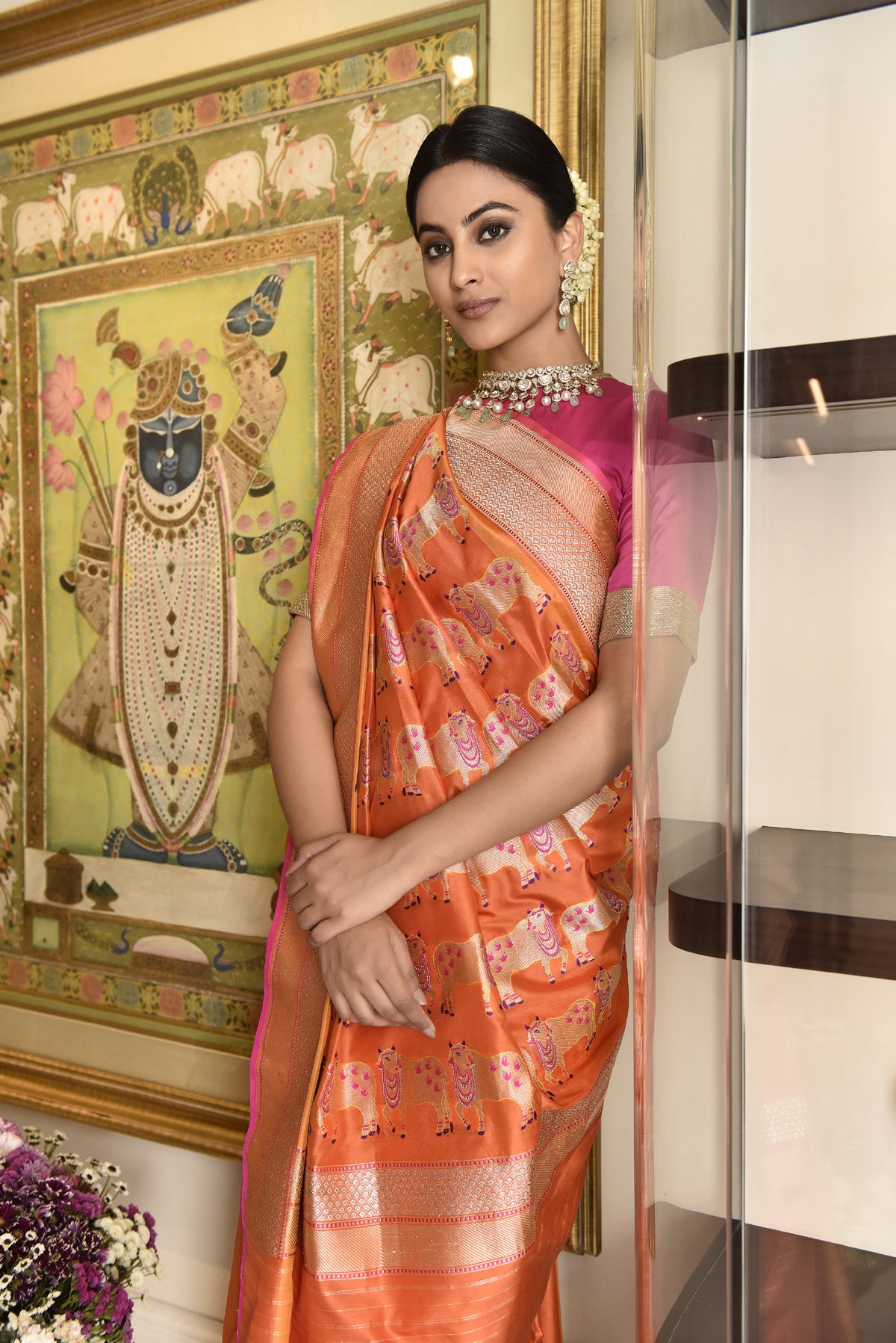 Taapsee Pannu  in our Banarasi Silk Nandi....