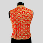 Load image into Gallery viewer, Dupion Silk Kasmiri Jaal Embroidered Red Jacket
