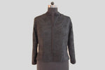 Load image into Gallery viewer, Dupion Silk Gulistan Resham Jaal Embroidered Black Jacket
