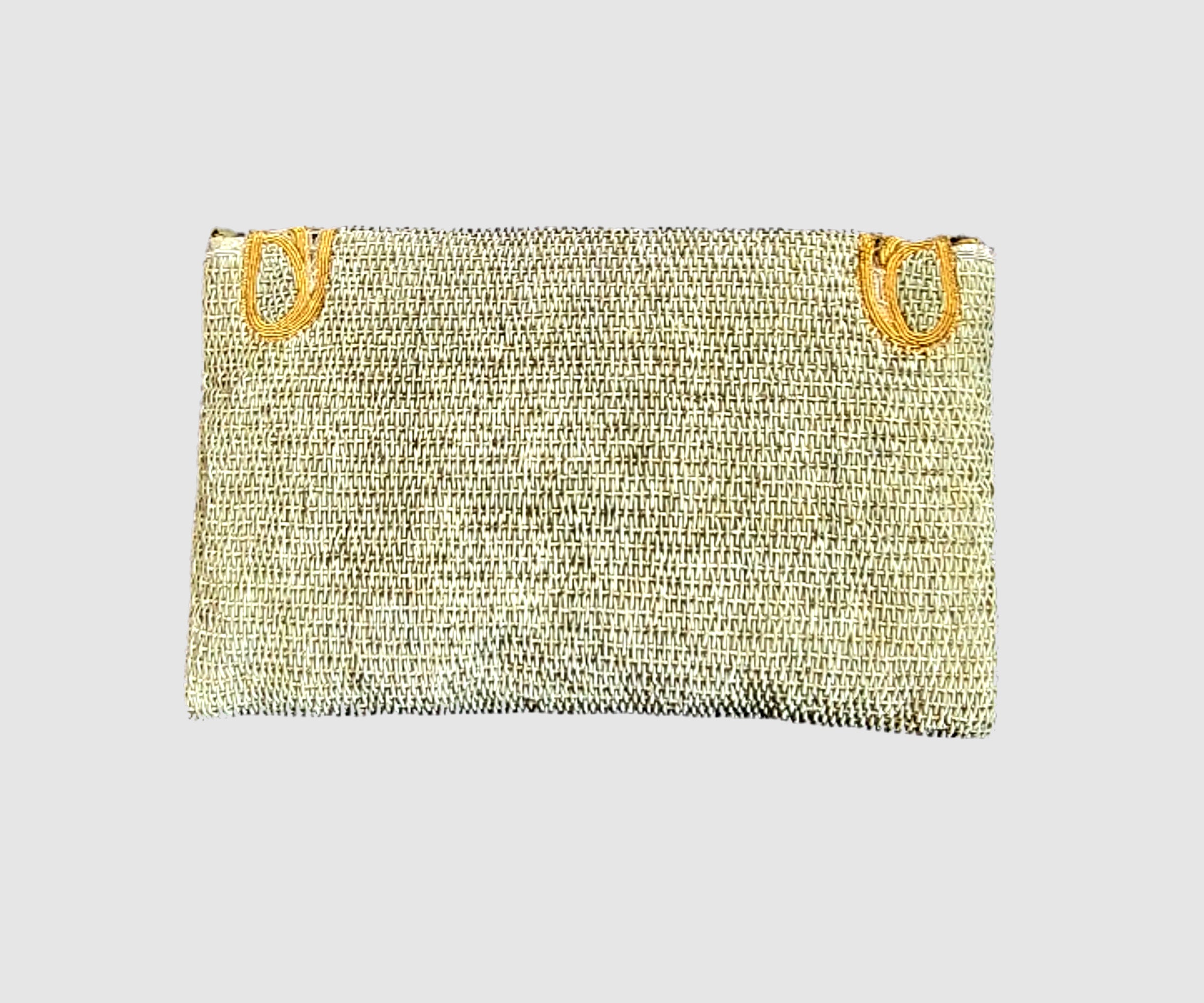 The Decoupage Silver Clutch