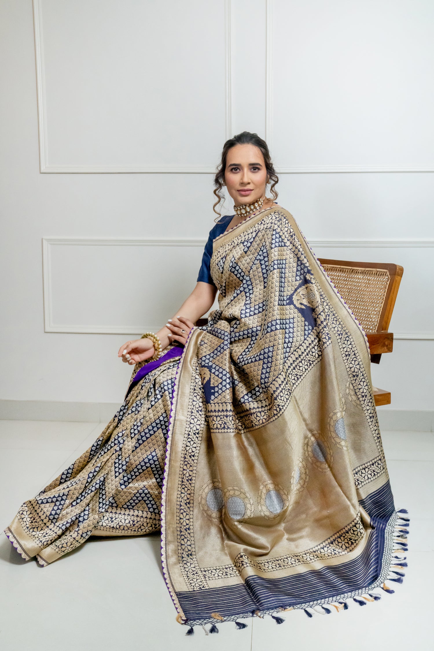 Benaras Silk Chandwa Gethua Saree