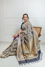 Load image into Gallery viewer, Benaras Silk Chandwa Gethua Saree
