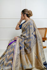 Load image into Gallery viewer, Benaras Silk Chandwa Gethua Saree

