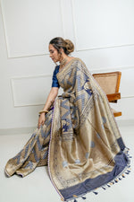 Load image into Gallery viewer, Benaras Silk Chandwa Gethua Saree

