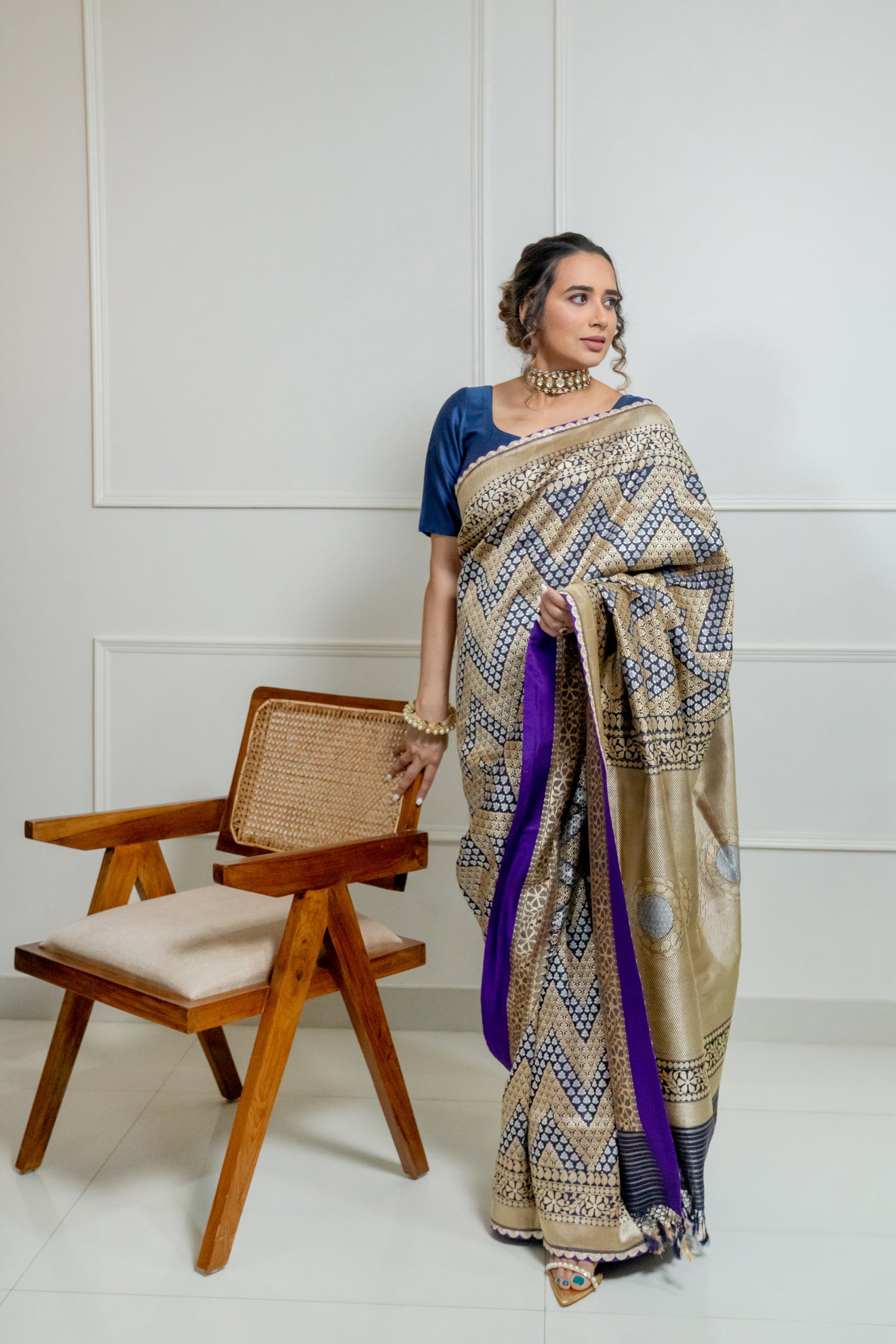 Benaras Silk Chandwa Gethua Saree