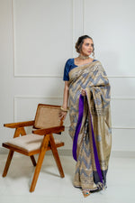 Load image into Gallery viewer, Benaras Silk Chandwa Gethua Saree
