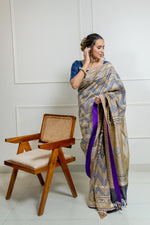 Load image into Gallery viewer, Benaras Silk Chandwa Gethua Saree
