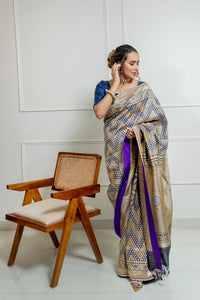 Benaras Silk Chandwa Gethua Saree