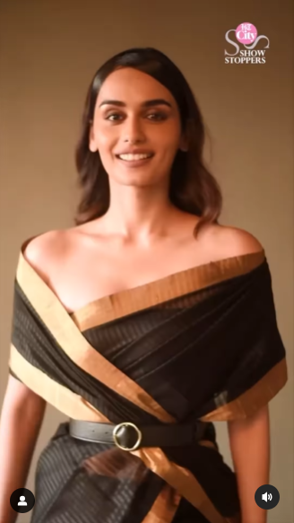 Manushi Chhillar in our Chanderi Silk....