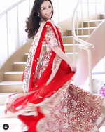 Load image into Gallery viewer, Orvana Ghai in our Gara Red....
