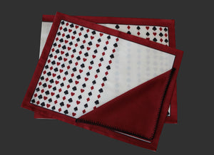 Semi Dupion Silk Play Card Digital Print Mat Set