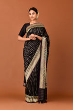 Load image into Gallery viewer, Nargis Fakhri in our Banarasi Silk Paithani Border....
