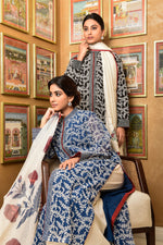 Load image into Gallery viewer, Banarasi Kota Gadh Print Leaf Jaal With Dori Embbroidery With Palazzo &amp; Dupatta Outfit
