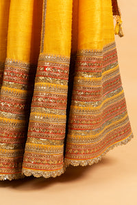Dupion Lehenga Gulbahar Jaal with Embroidery Lehenga Set