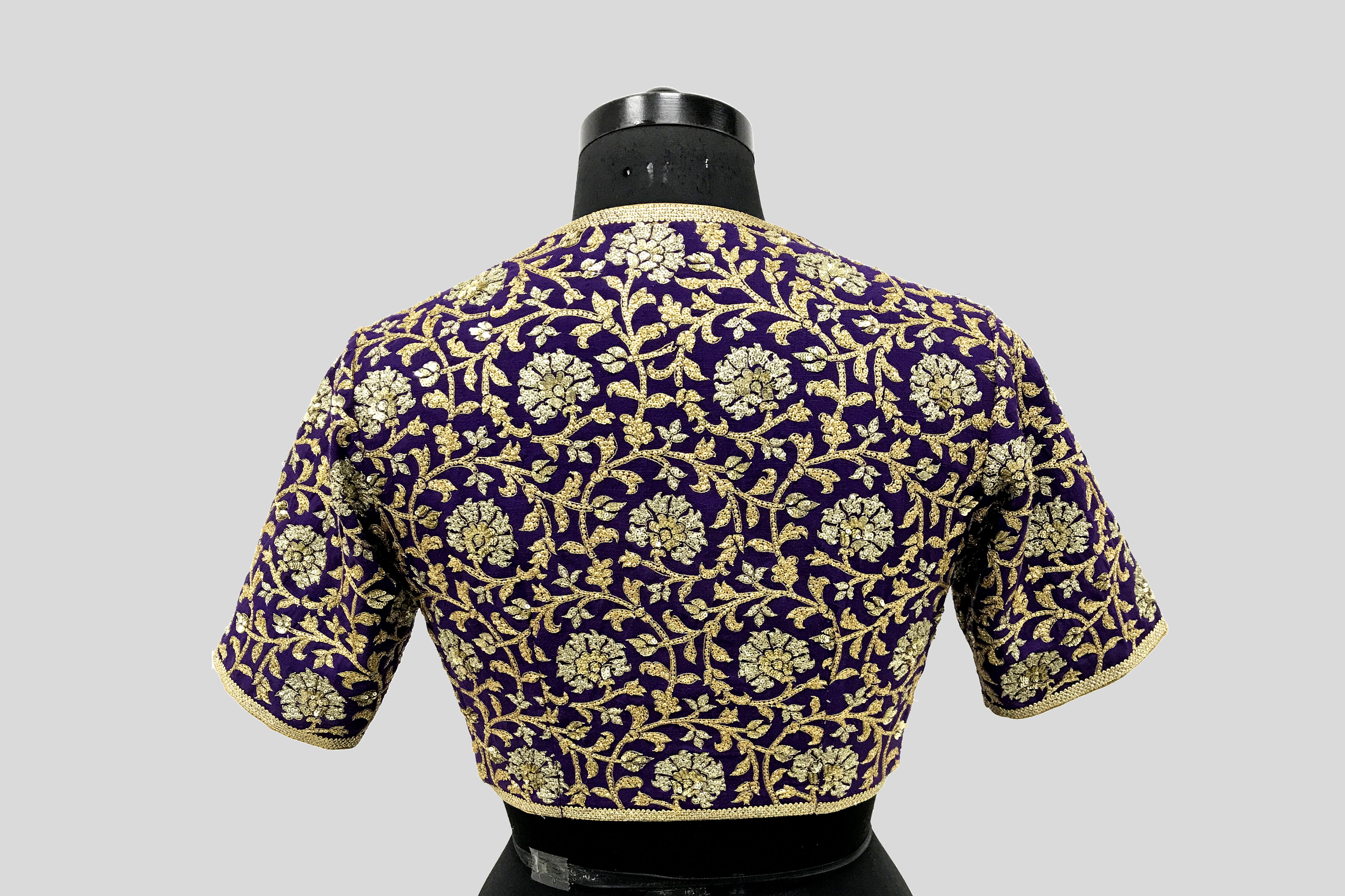 Matka Gulbahar Jaal Purple Blouse